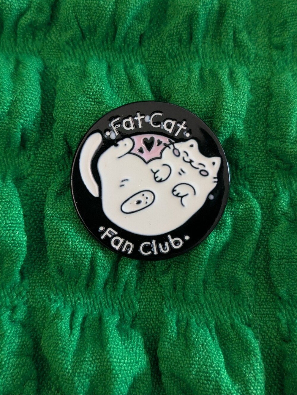 Fat Cat Fan Club Enamel Pin